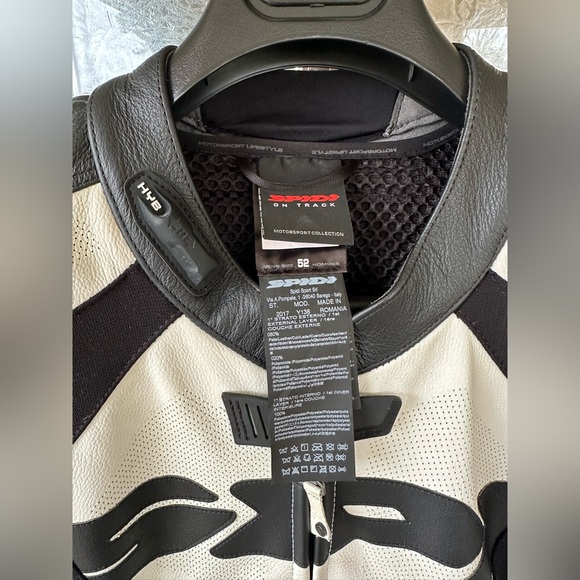 Spidi Tronik Wind Pro White Black Men’s Size 52 Leather Racing Track Suit - Picture 5 of 16